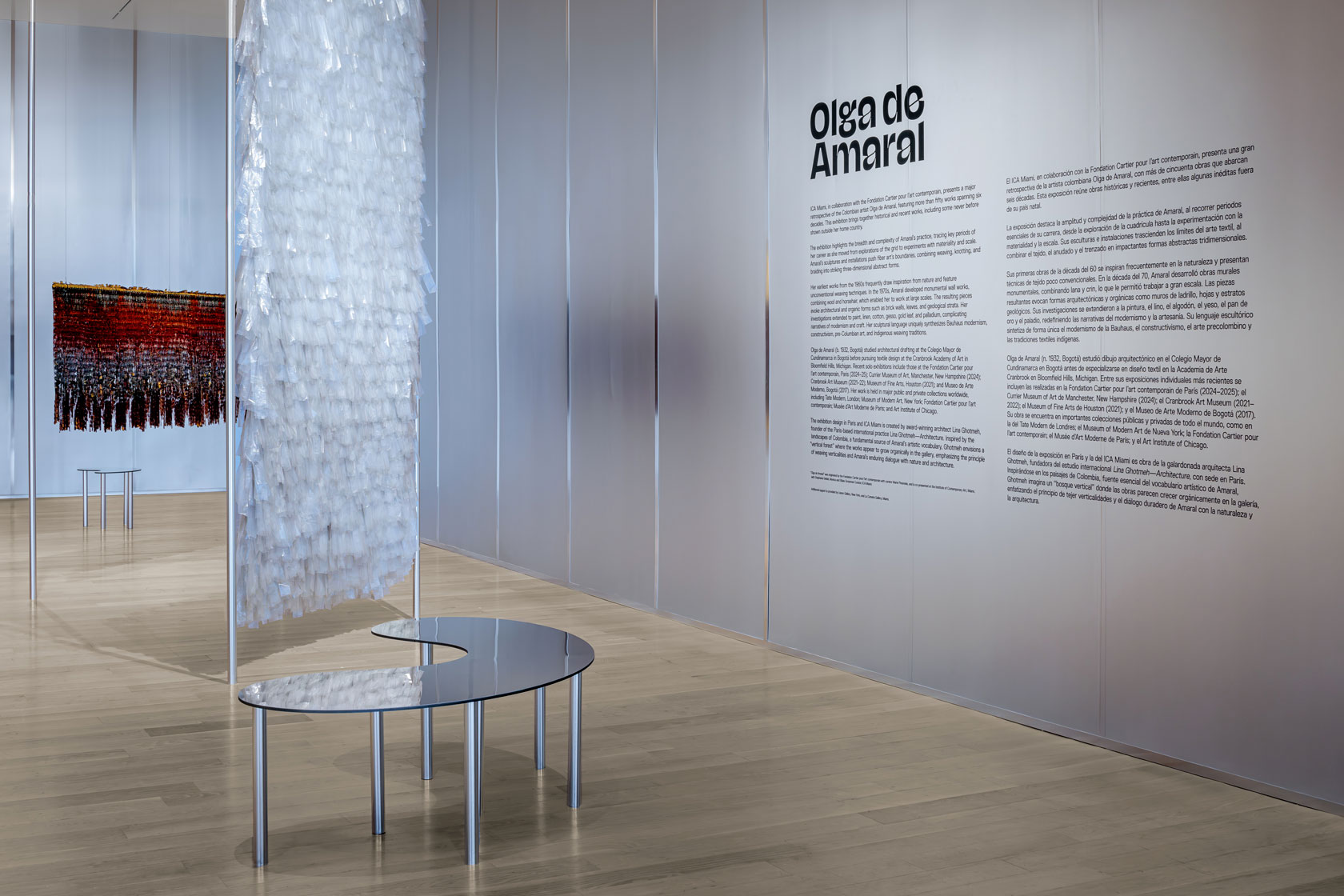 Projet. Exposition Olga de Amaral à l’ICA Miami. Lina Ghotmeh — Architecture COM-WEB_Olga-ICA-Miami_02