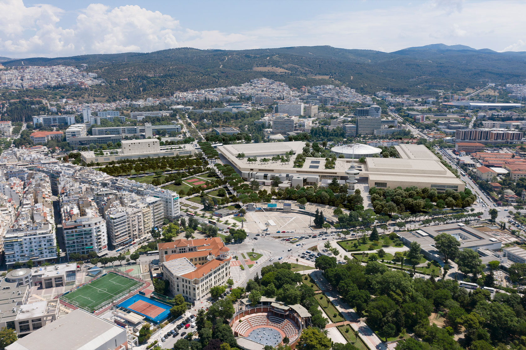 Primés. Concours du ConfEx Park de Thessaloniki. Lina Ghotmeh — Architecture Thessal_Paysage-1680x1120_0000_Aerienne_Def