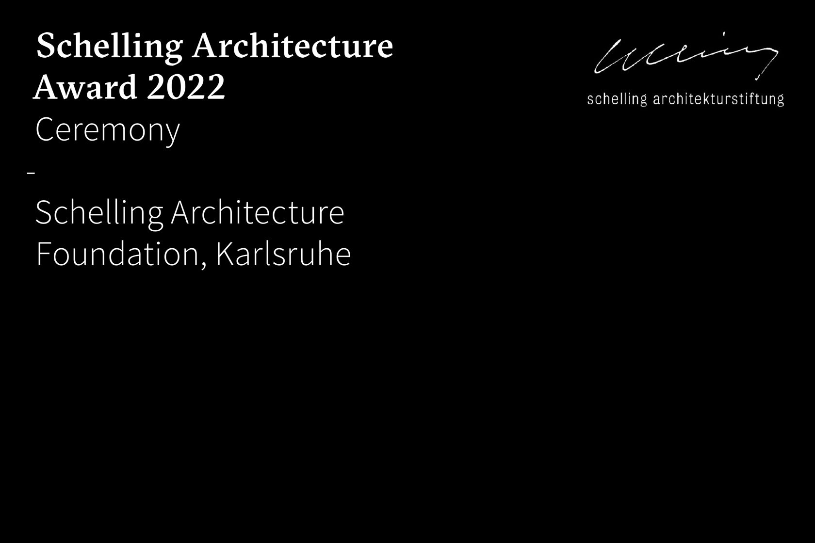 Prix. Cérémonie du Prix Schelling Lina Ghotmeh — Architecture Shelling-Award_Ceremony_News_Front