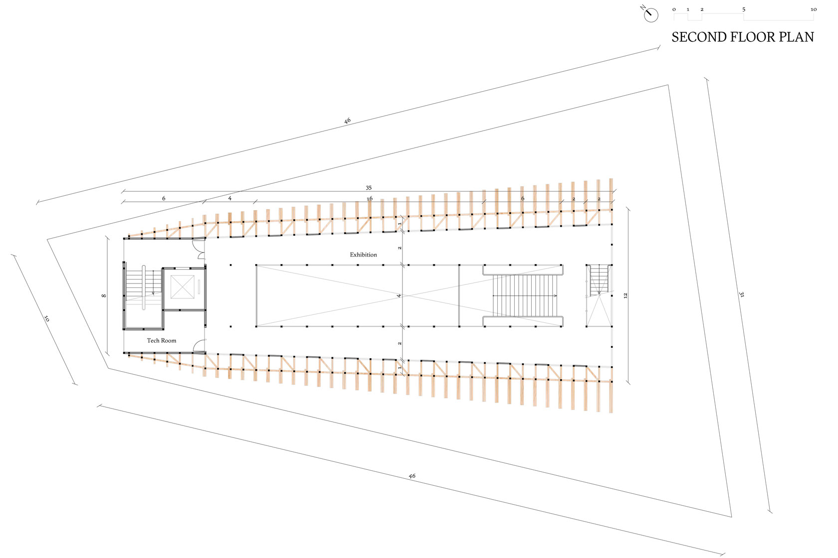 Pavillon du Bahreïn à l’Expo 2025 d’Osaka Lina Ghotmeh — Architecture Bahrain-Pavilion_Plans-Presse-SECOND-FLOOR-PLAN_1680x1120