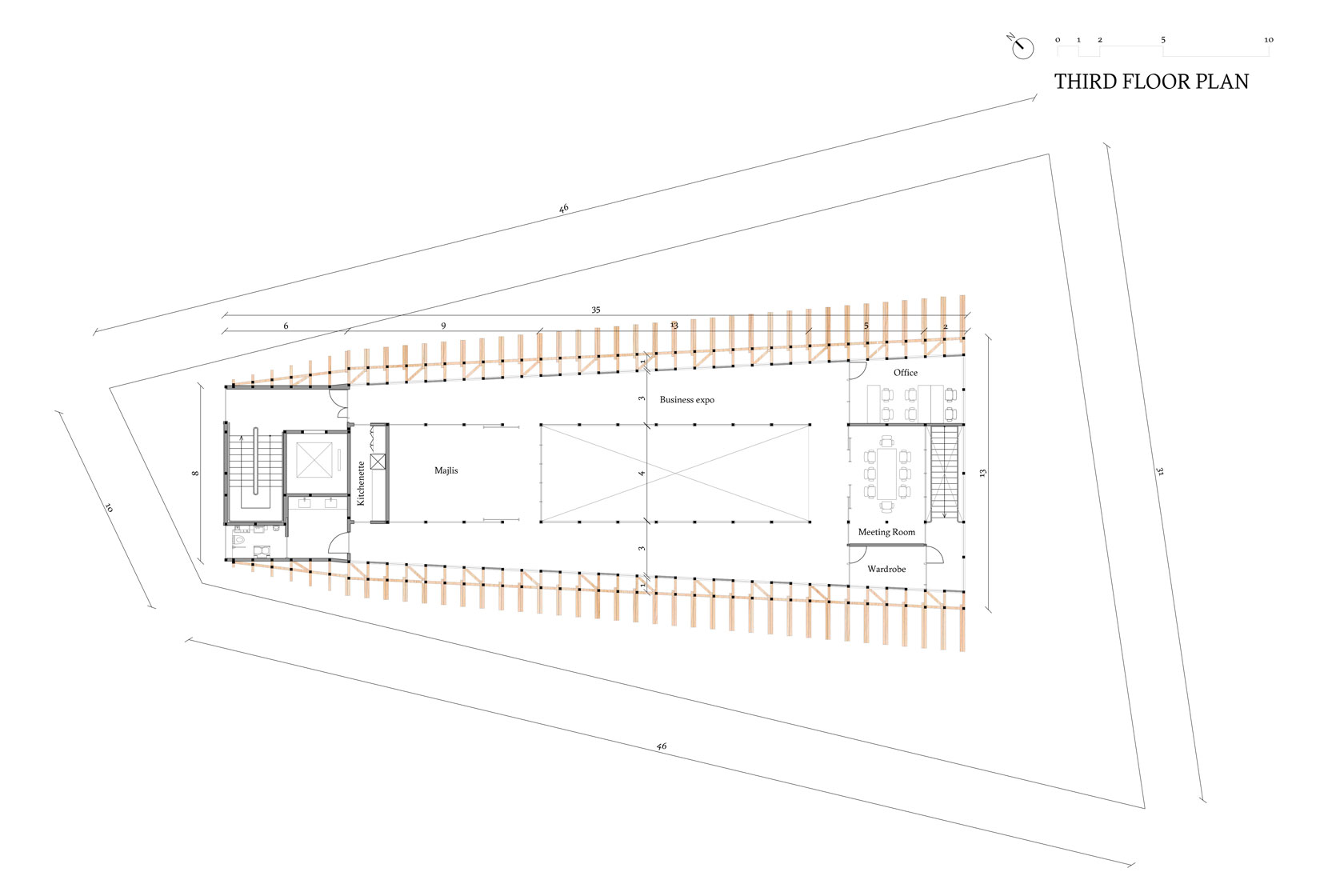 Pavillon du Bahreïn à l’Expo 2025 d’Osaka Lina Ghotmeh — Architecture Bahrain-Pavilion_Plans-Presse-THIRD-FLOOR-PLAN_1680x1120