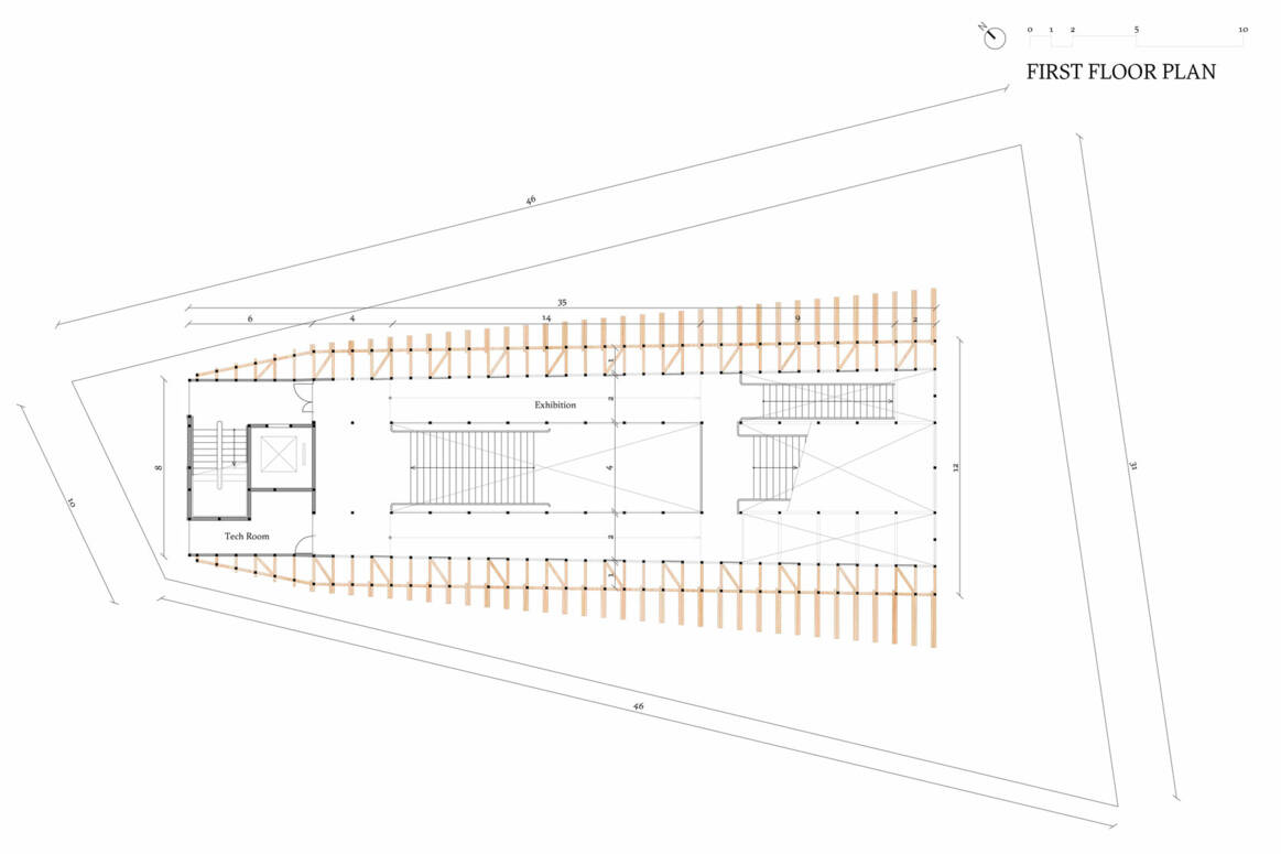 Pavillon du Bahreïn à l’Expo 2025 d’Osaka Lina Ghotmeh — Architecture Bahrain-Pavilion_Plans-Presse-FIRST-FLOOR-PLAN_1680x1120