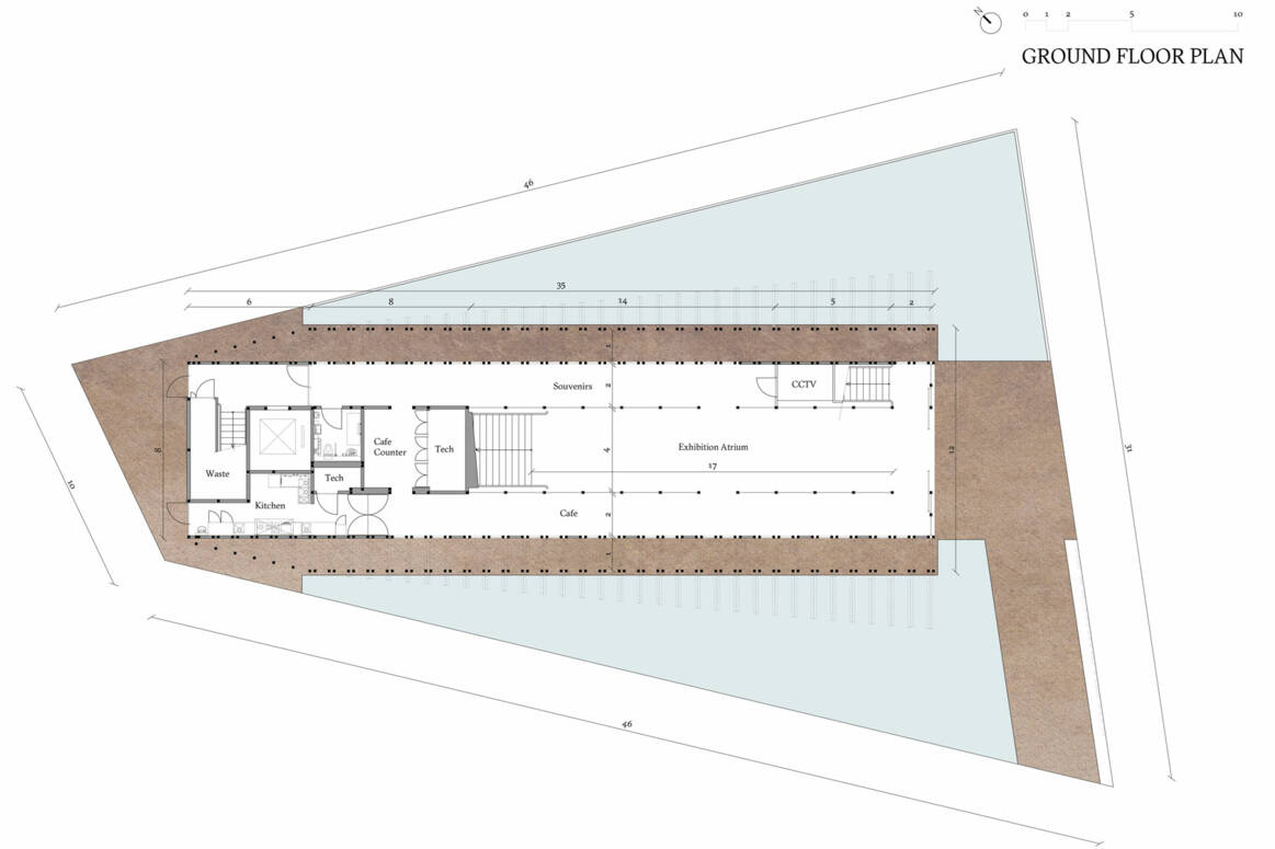 Pavillon du Bahreïn à l’Expo 2025 d’Osaka Lina Ghotmeh — Architecture Bahrain-Pavilion_Plans-Presse-FIRST-Ground-Floor_1680x1120