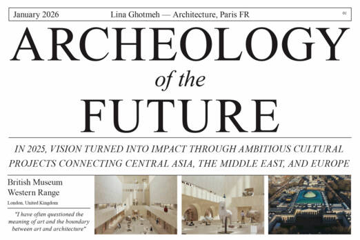 2026. Nous vous souhaitons une très belle année. Lina Ghotmeh — Architecture COM-WEB_NEWSPAPER2026_Cover2