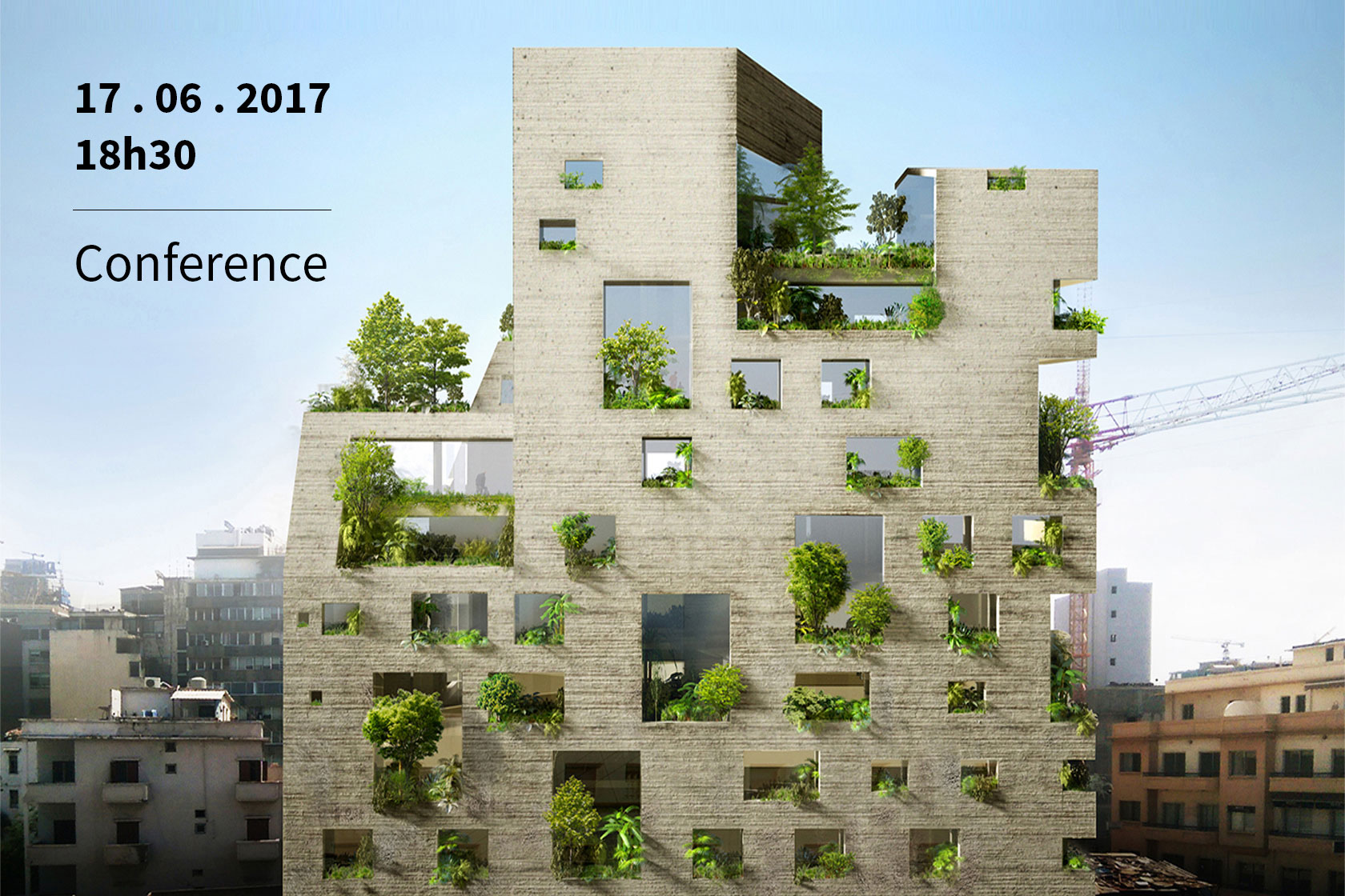 Homepage Lina Ghotmeh — Architecture template horizontal Conference black