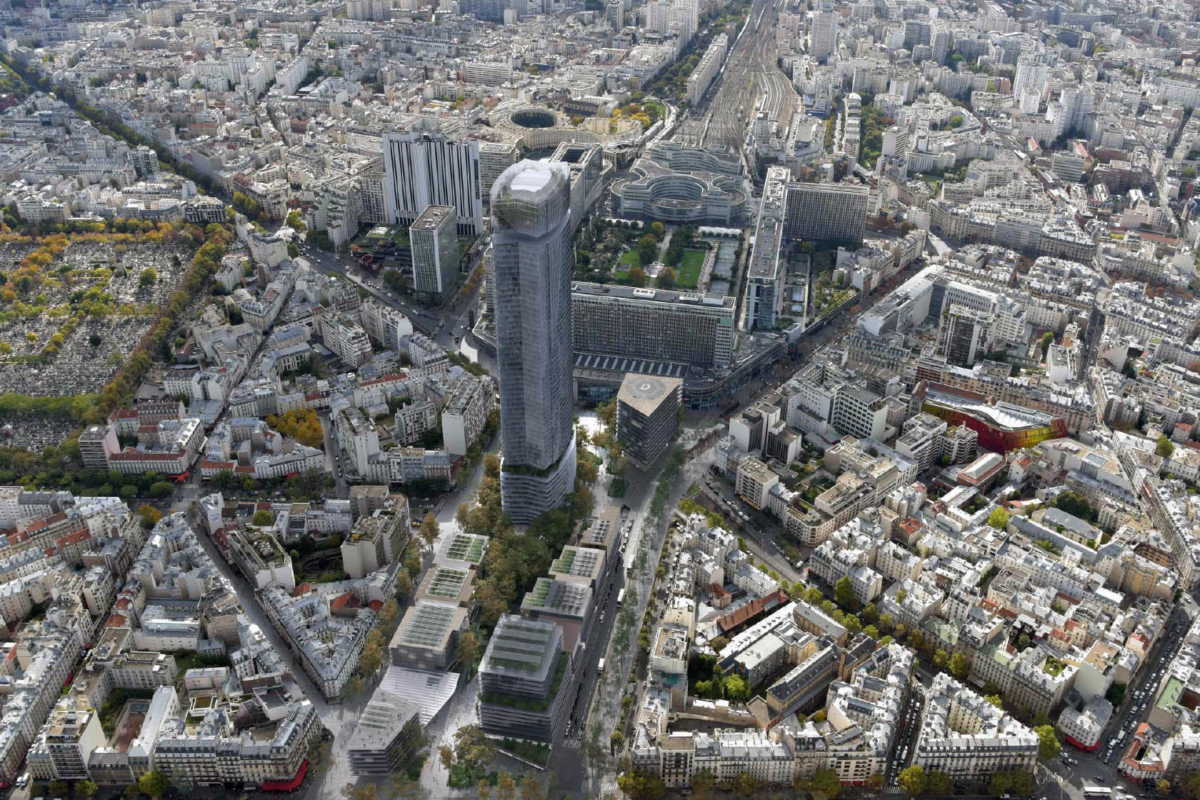Winners. Rehabilitation of the Maine-Montparnasse distric. Lina Ghotmeh — Architecture MontparnasseWinners_News1