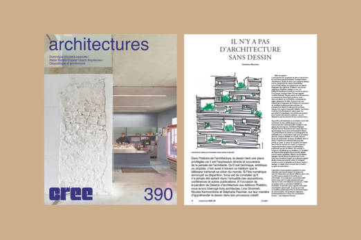 Publication. Lina Ghotmeh in the n°390 of the magazine Cree. Lina Ghotmeh — Architecture ARCHICree_News