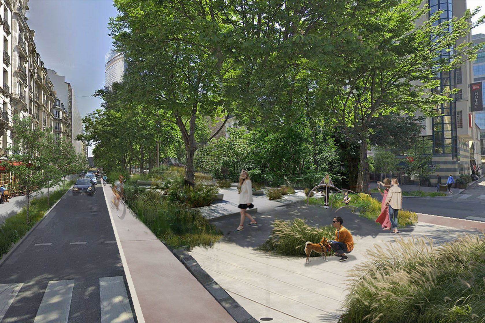 Rehabilitation of the Maine-Montparnasse district Lina Ghotmeh — Architecture UrbanForest1