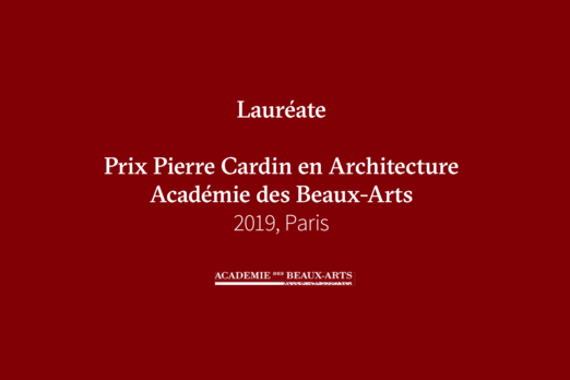 Winners. Pierre Cardin Award from the Fine Art Academy. Lina Ghotmeh — Architecture PierreCardin_News3