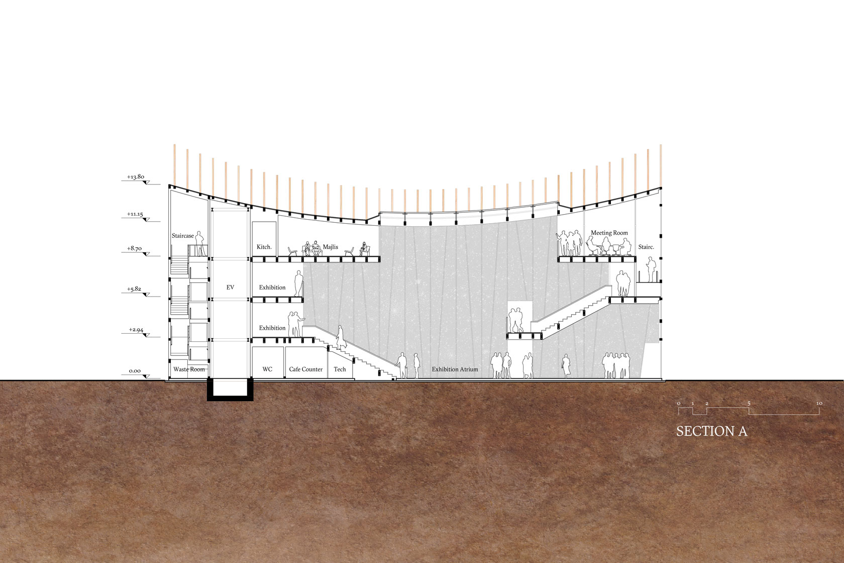 The Bahrain Pavilion at Expo 2025 Osaka Lina Ghotmeh — Architecture Bahrain-Pavilion_Plans-Presse-SECTION-A__1680x1120