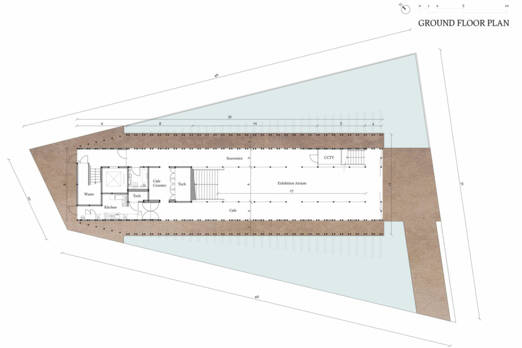 The Bahrain Pavilion at Expo 2025 Osaka Lina Ghotmeh — Architecture Bahrain-Pavilion_Plans-Presse-FIRST-Ground-Floor_1680x1120