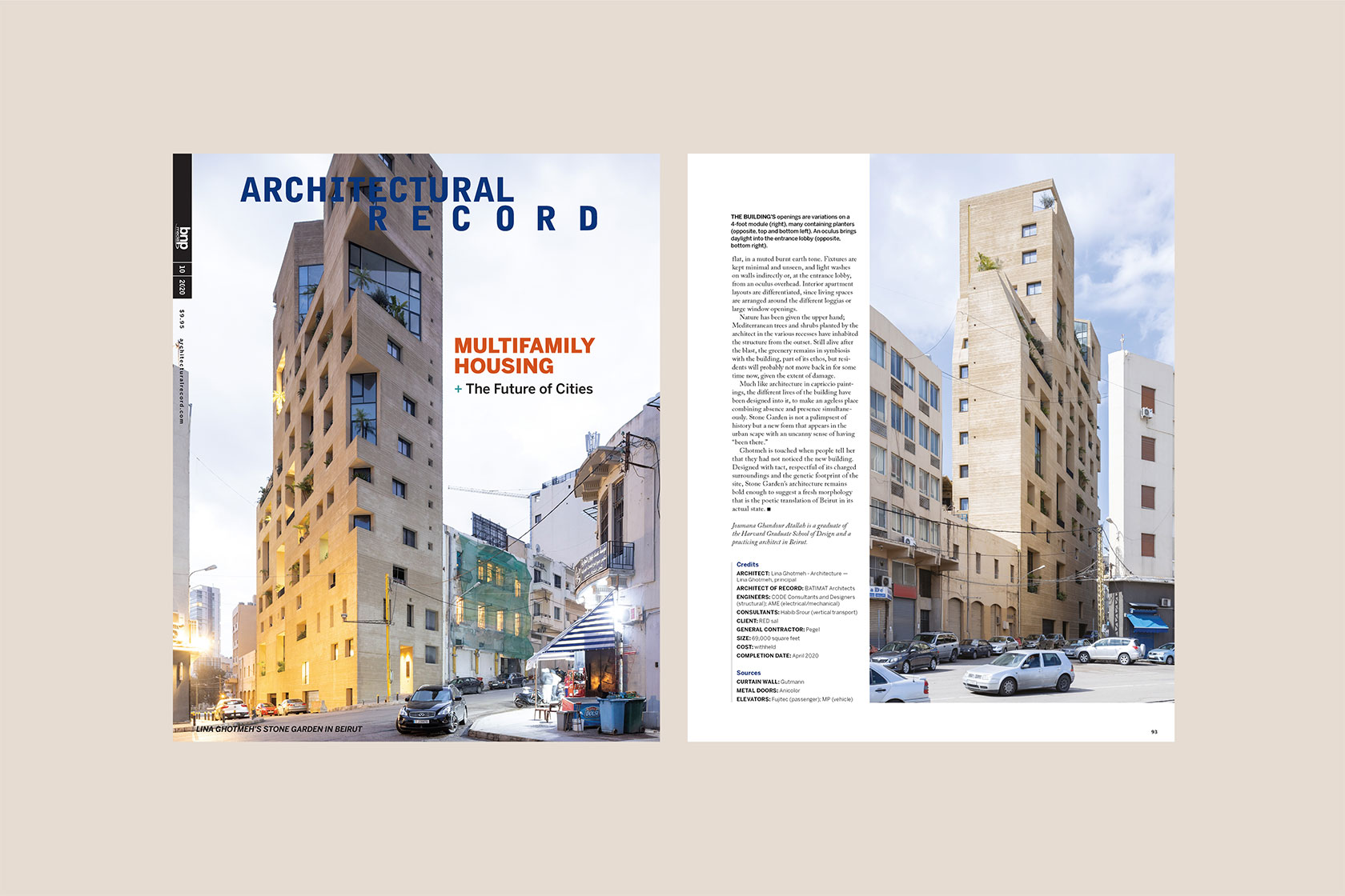 Lina Ghotmeh — Architecture Publication. Architectural Record Magazine.